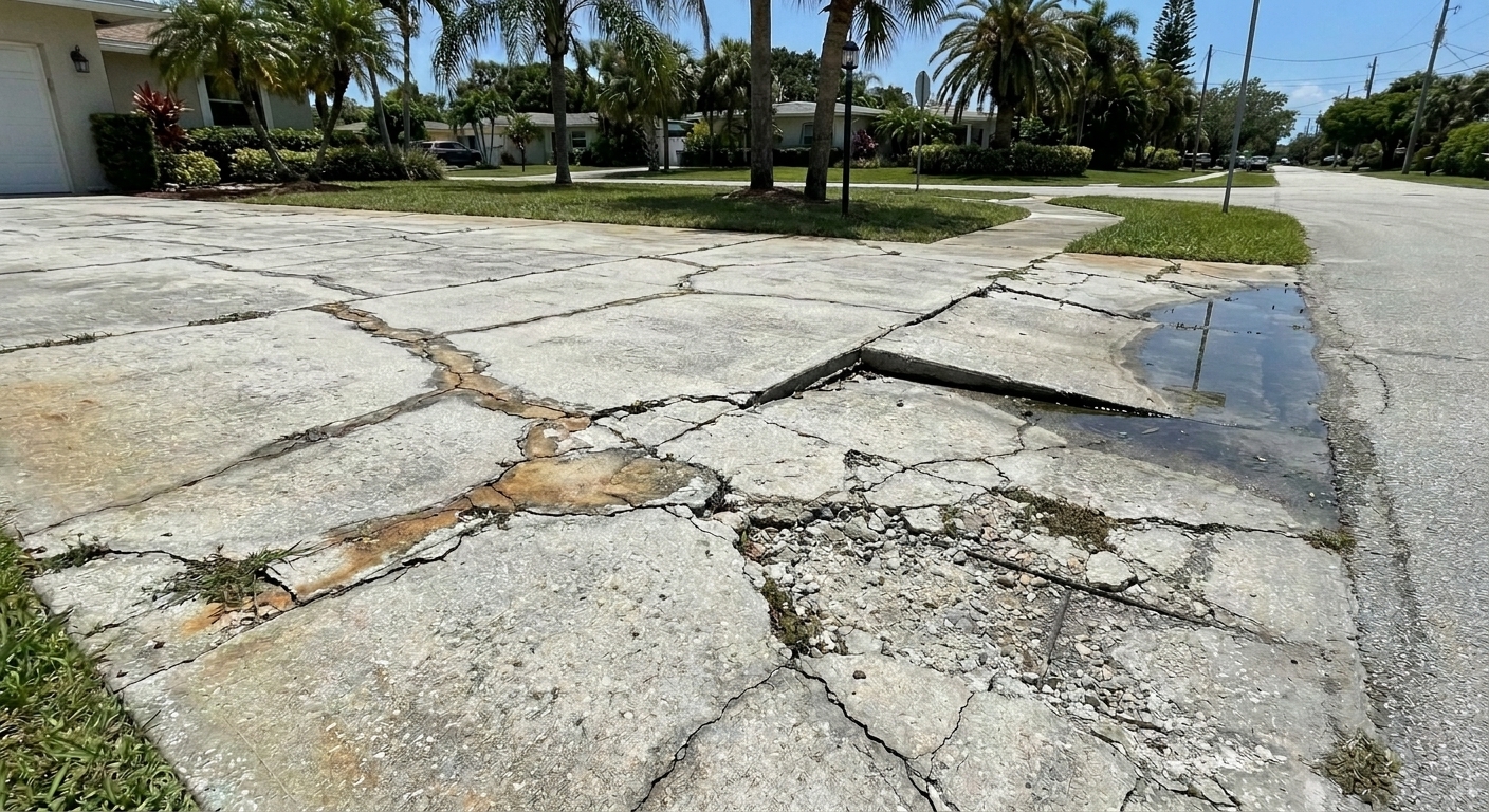 Concrete replacement in Orlando as a solution when repairs are no longer effective
