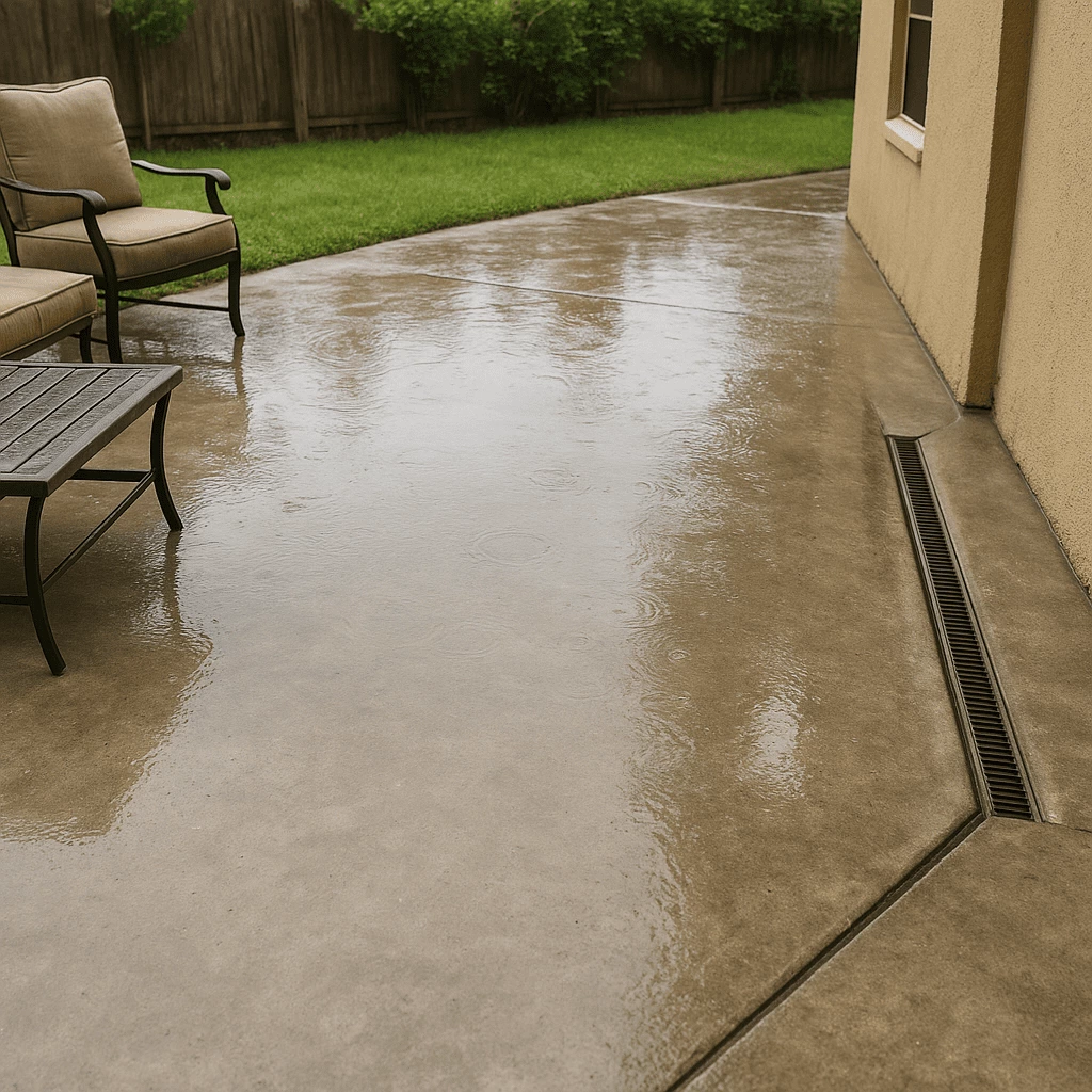 What Homeowners Should Know About Concrete Patio Drainage