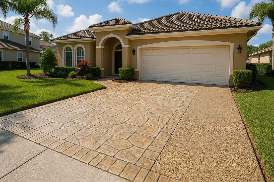 Boosting Curb Appeal with Custom Concrete Finishes Around Orlando Homes