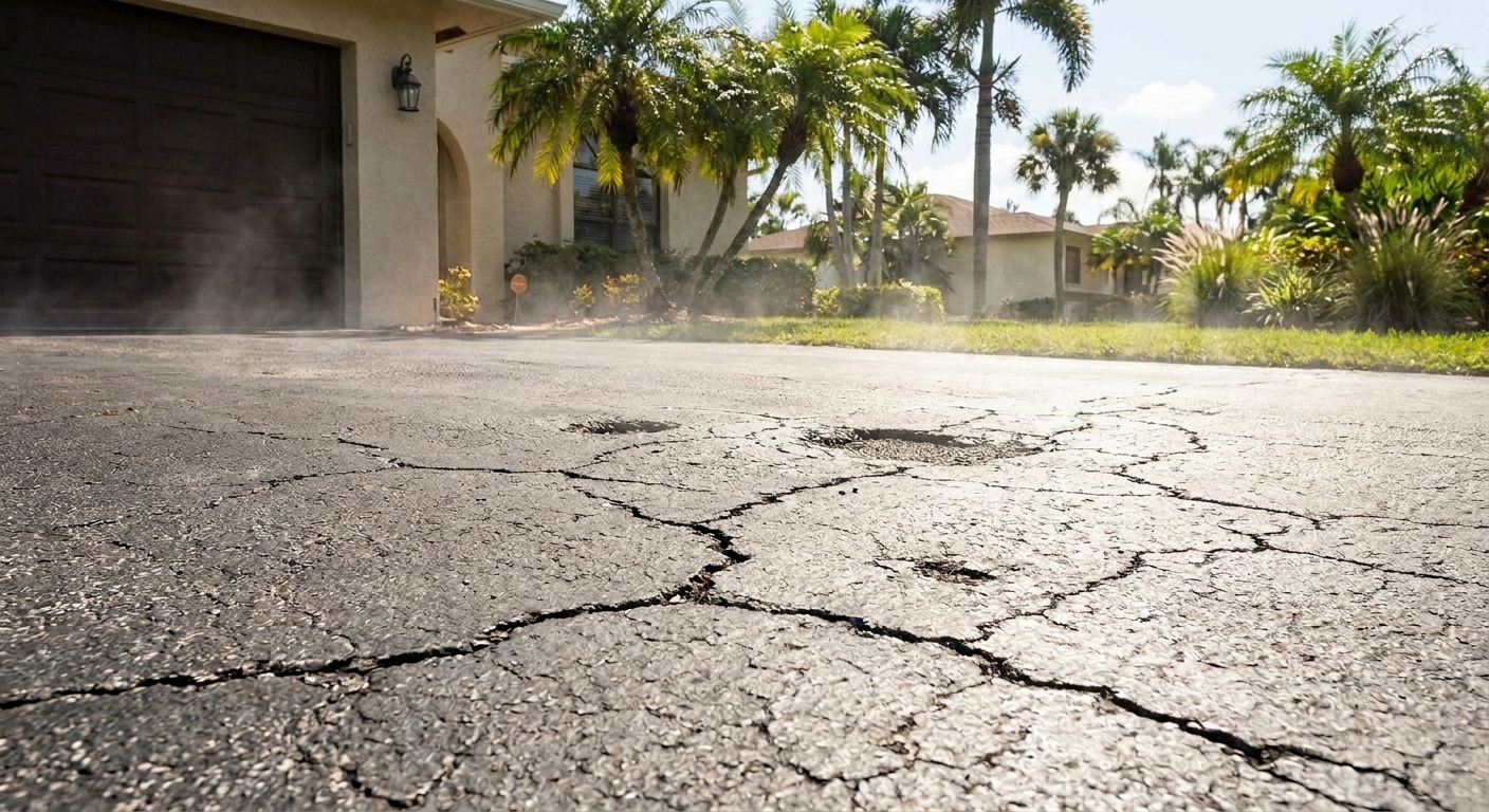 Do Cracked Driveways in Orlando Get Worse During Summer Heat?