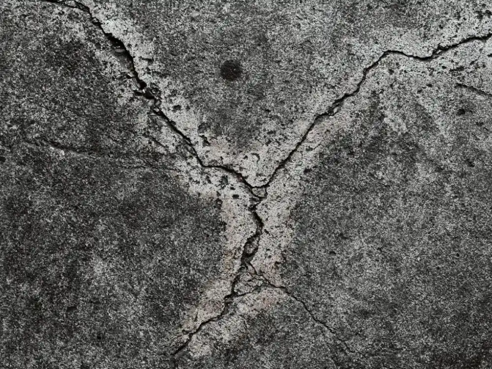 Cracks in concrete