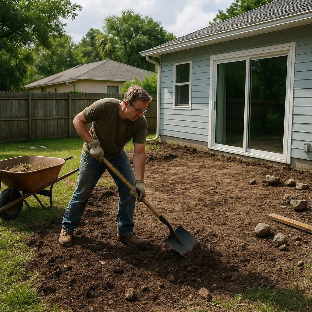 Getting Your Yard Ready for a Fresh Concrete Patio in Orlando