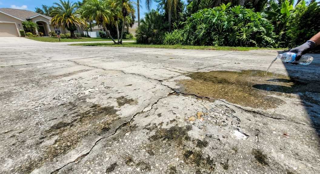 Concrete in Orlando losing its protective seal due to weather and wear